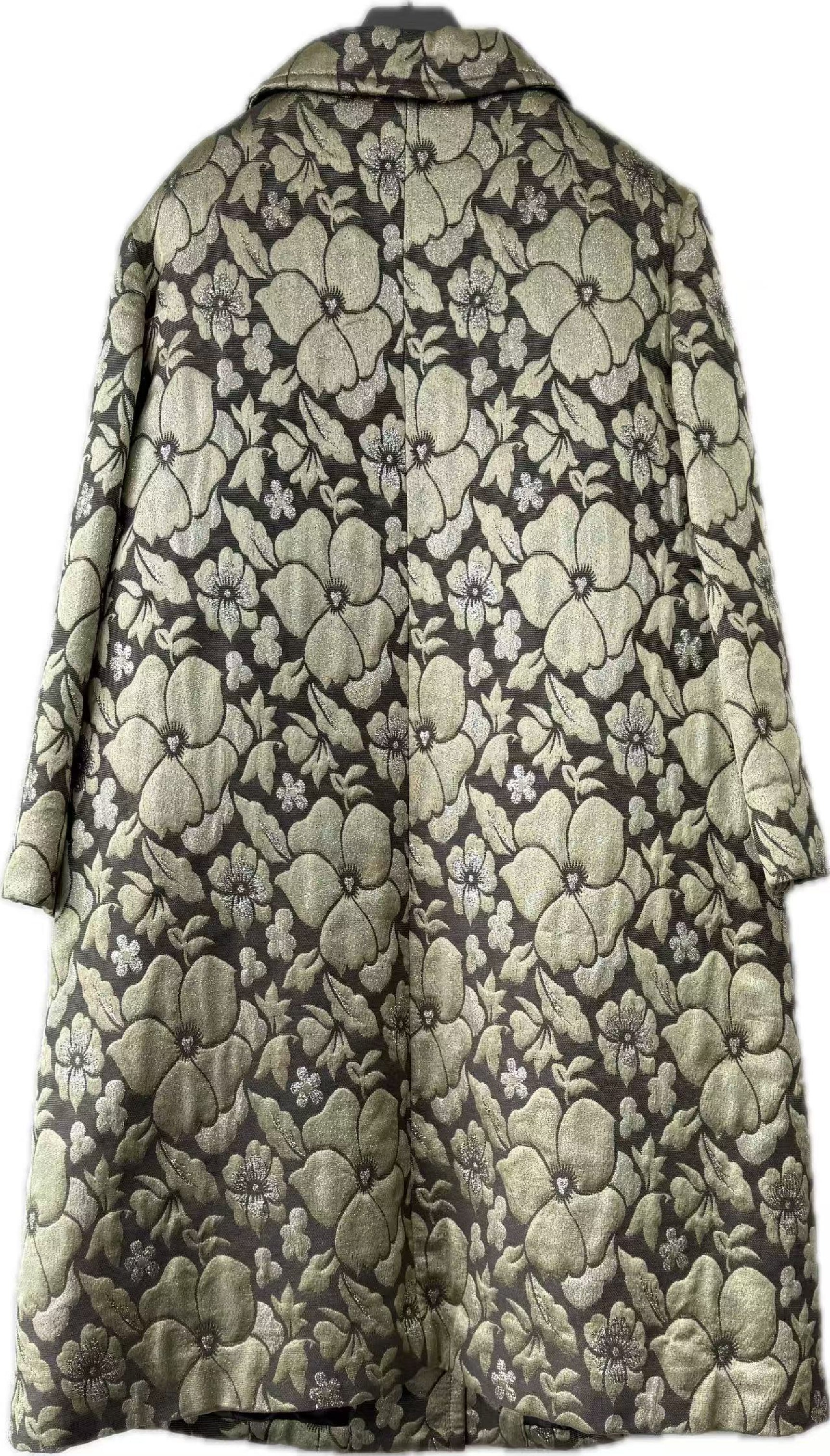 Miu Miu Miu 3D Silver Line Carving Coat Size 42 Cardigan