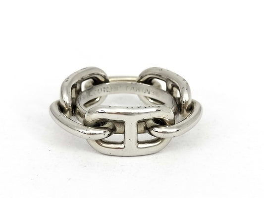 HERMES Chaine d'Ancre Scarf Ring Silver Color Other Accessories