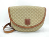 CELINE Macadam Shoulder Bag Beige Brown Shoulder Bag