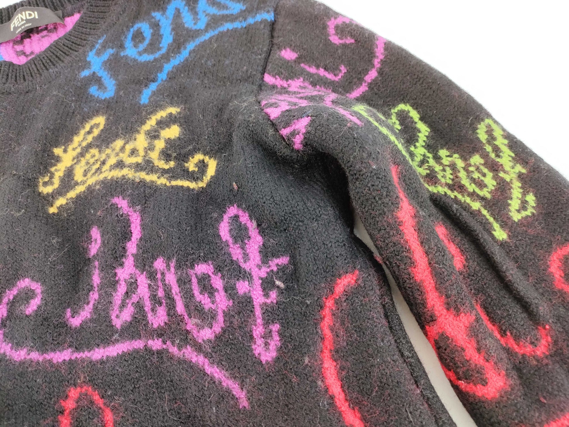 FENDI FENDI Knit sweater size 48 wool FZY463 worn by Ryuji Imaichi