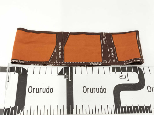 HERMES HERMES Ribbon Pattern Hairband Hair Accessory