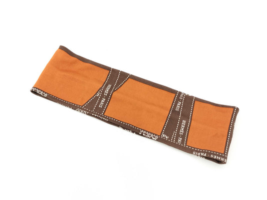 HERMES HERMES Ribbon Pattern Hairband Hair Accessory