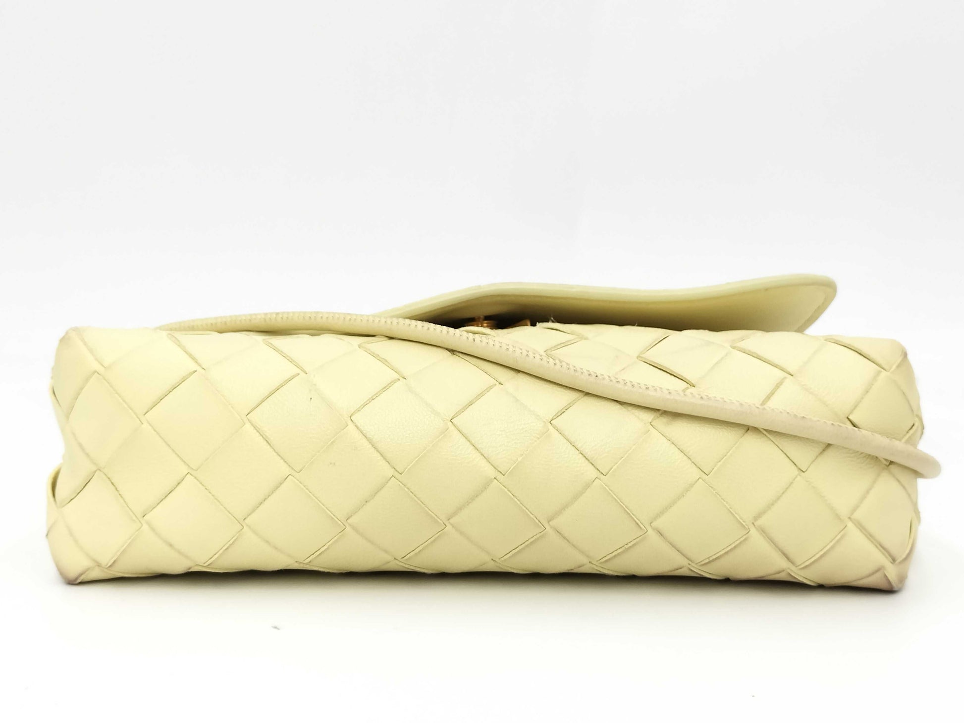 BOTTEGA VENETA Intrecciato Shoulder Bag Yellow