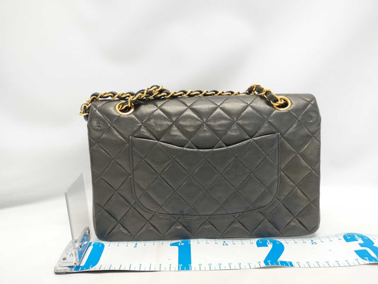 CHANEL Matelasse Chain Shoulder Bag with Turn Lock, Black