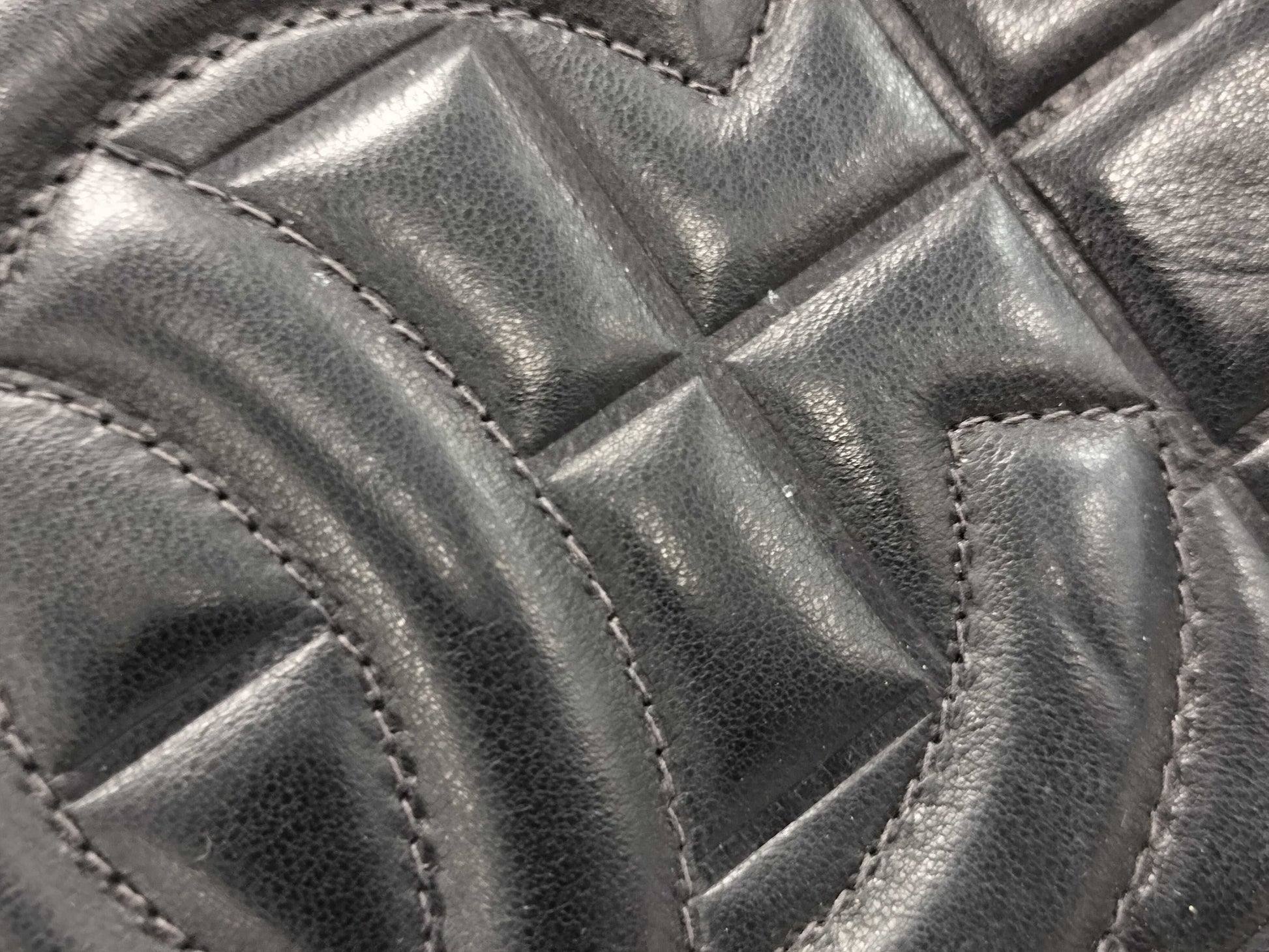 CHANEL Chocolate Bar Handbag with Coco Mark, Black Tote Bag
