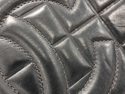 CHANEL Chocolate Bar Handbag with Coco Mark, Black Tote Bag