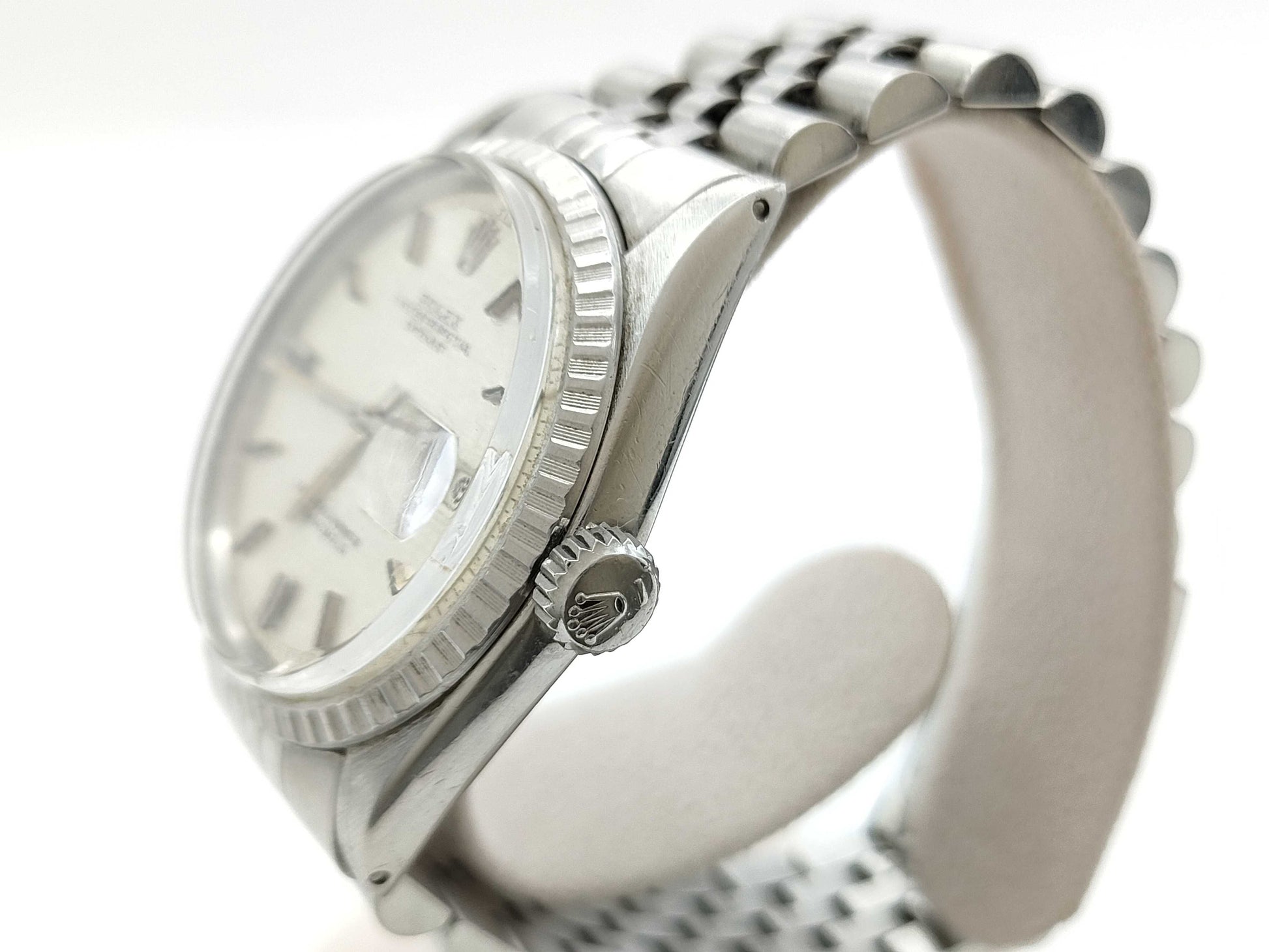 ROLEX Datejust 1603 3088788 Mosaic Silver Dial Boys' Watch