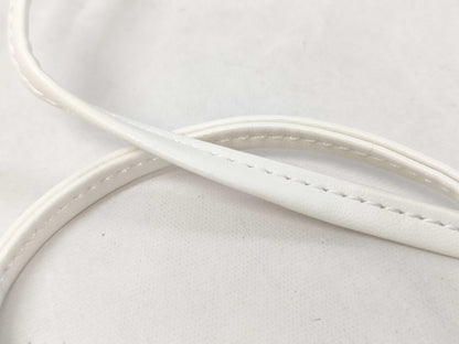 CELINE CE Logo Shoulder Bag White 