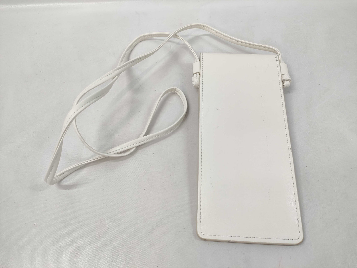 CELINE CE Logo Shoulder Bag White 