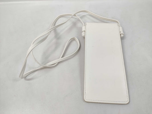 CELINE CE Logo Shoulder Bag White 