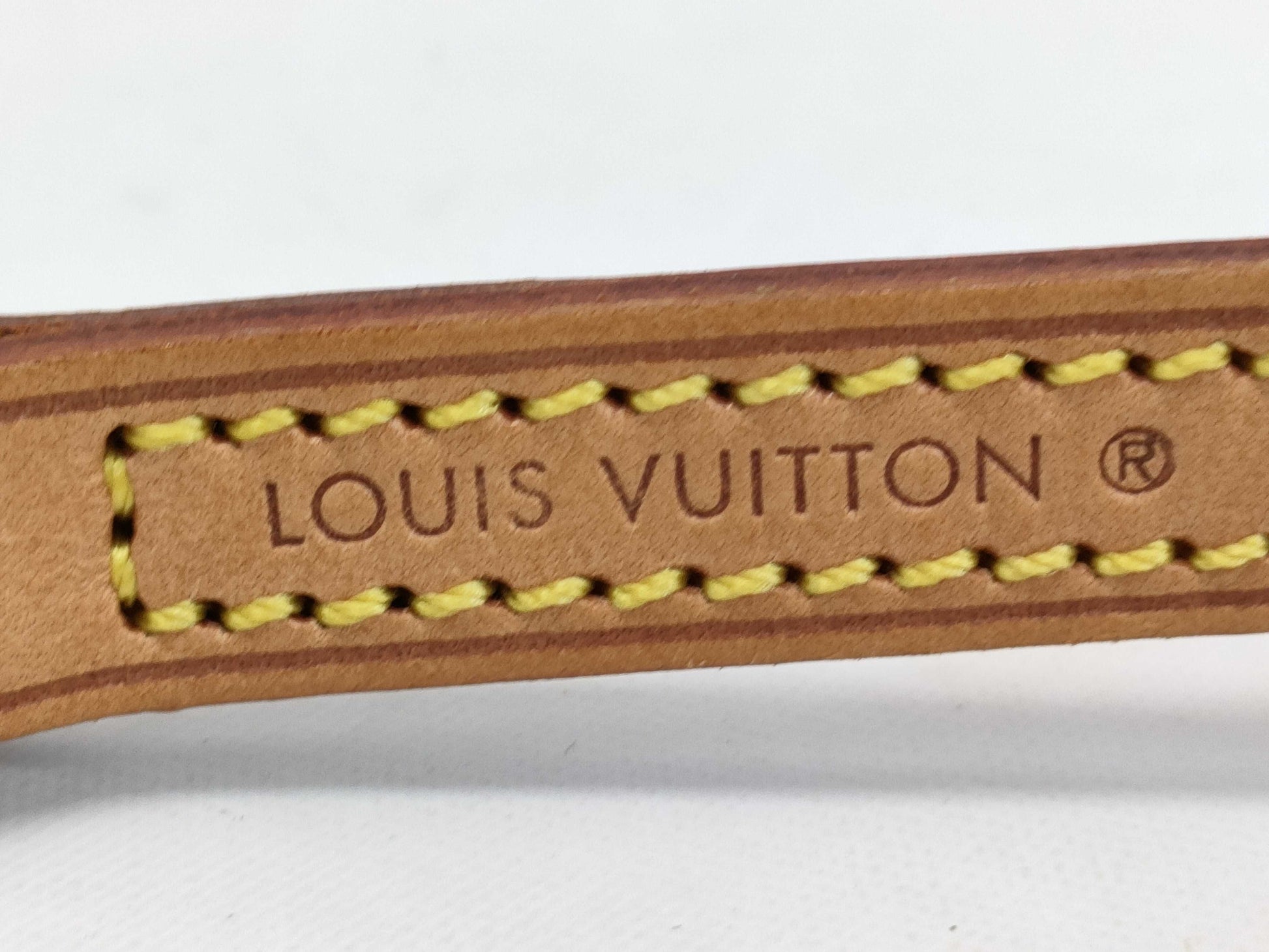 LOUIS VUITTON Natural Leather Shoulder Strap 