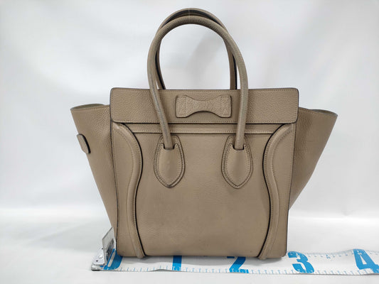 CELINE CE Luggage Micro Beige Handbag