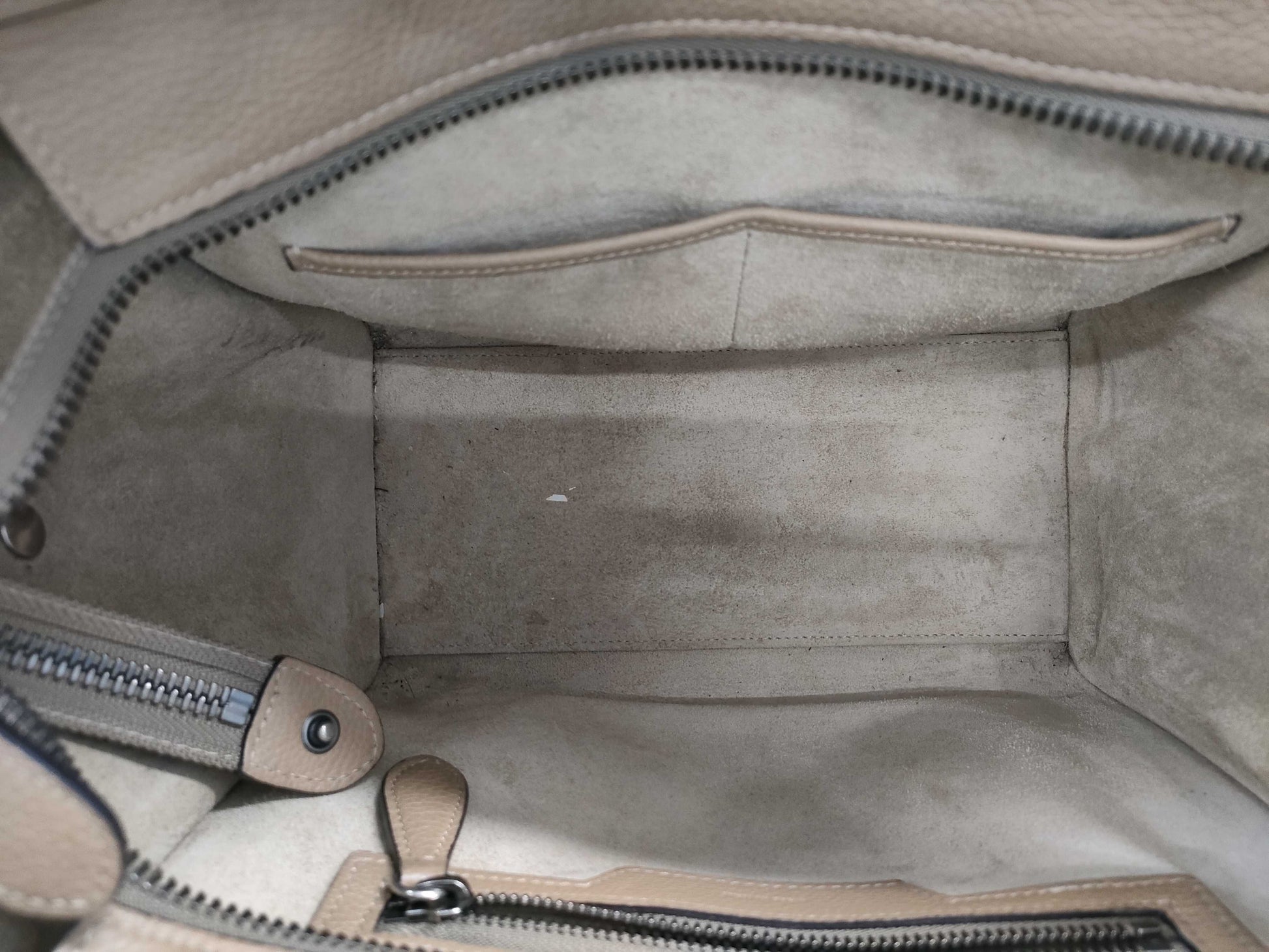 CELINE CE Luggage Micro Beige Handbag