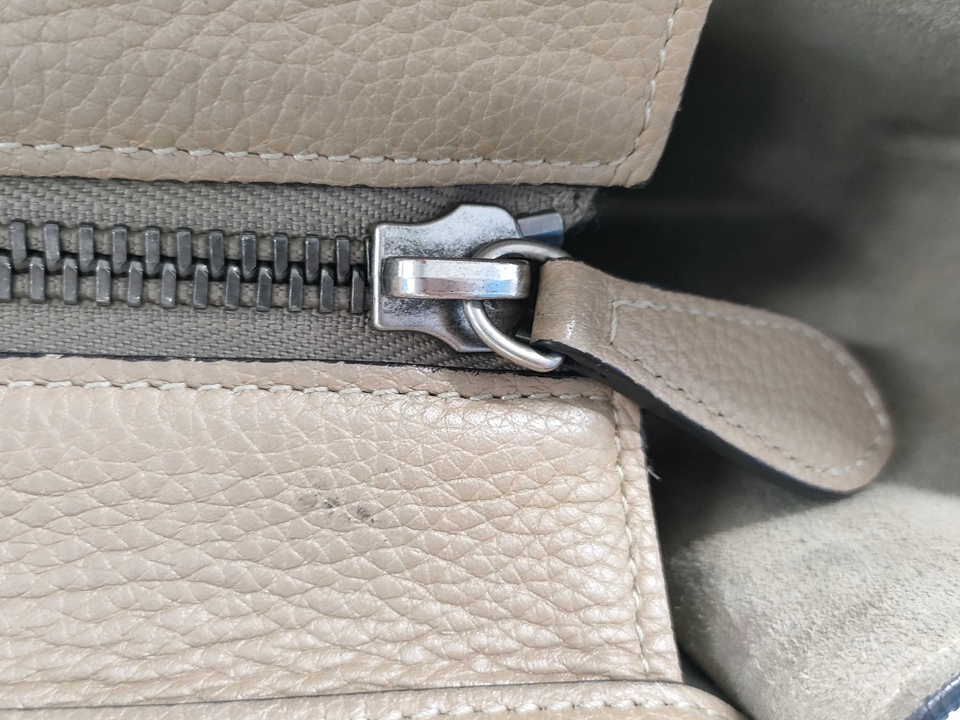 CELINE CE Luggage Micro Beige Handbag