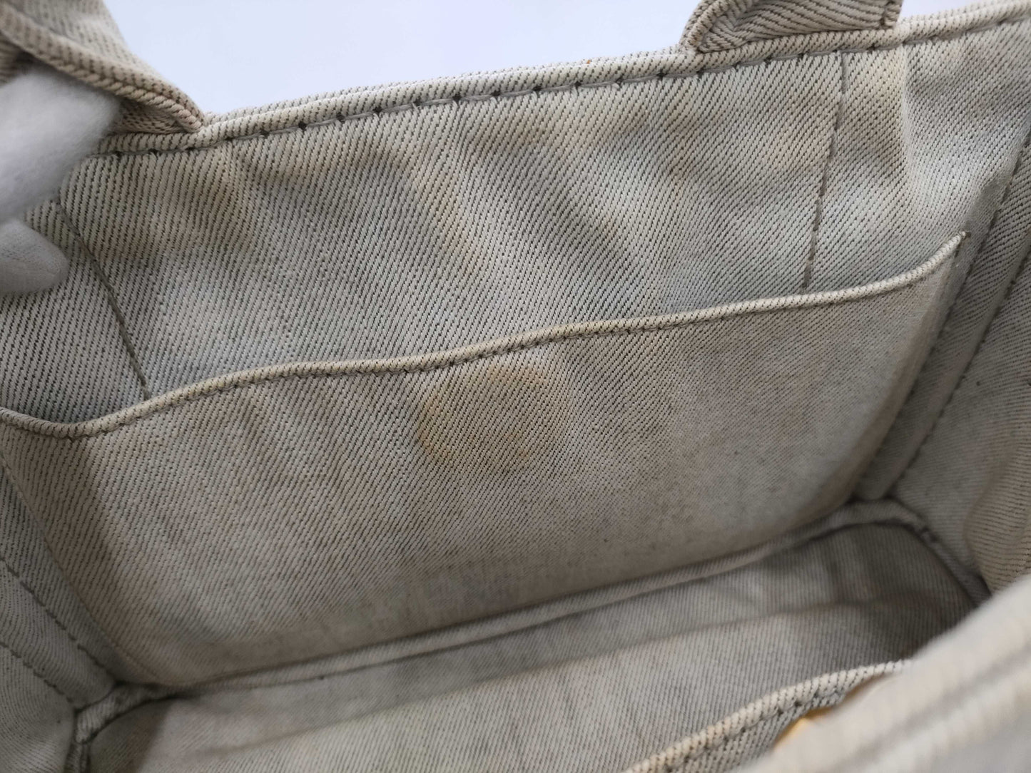 PRADA PR Canapa White Handbag