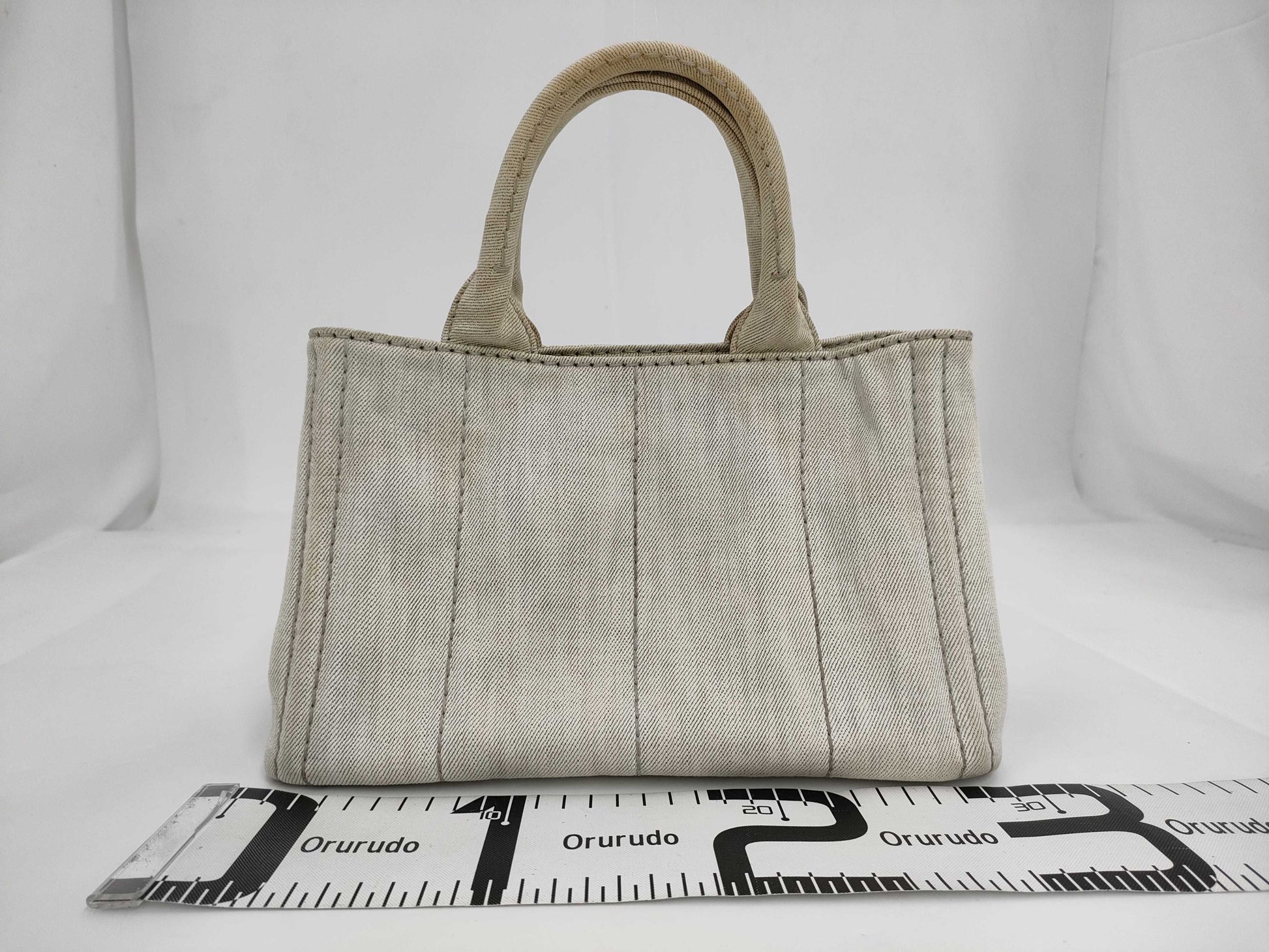 PRADA PR Canapa White Handbag