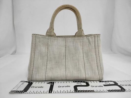 PRADA PR Canapa White Handbag