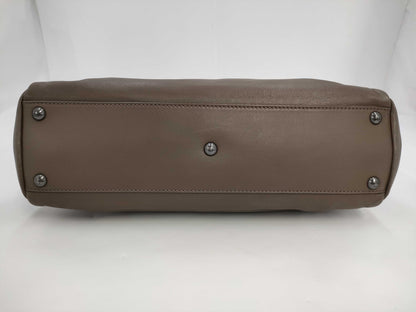 FENDI F Peekaboo 2-way Handbag Khaki Shoulder Bag