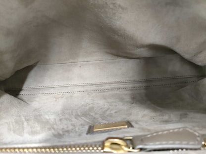 FENDI F Peekaboo 2-way Handbag Khaki Shoulder Bag