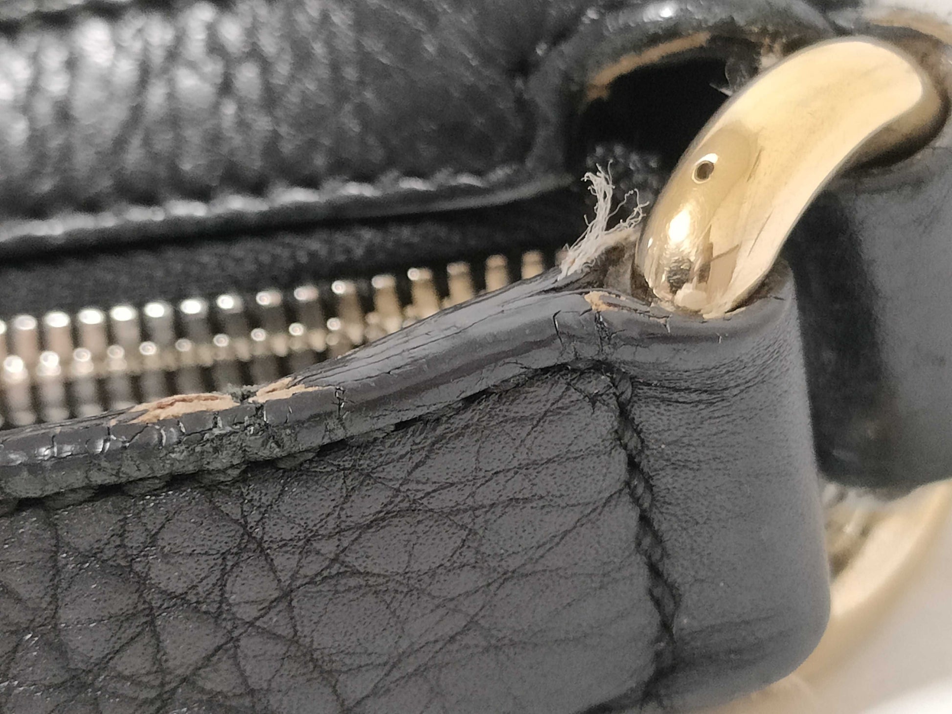 GUCCI Soho Handbag, Leather, Black, 308361, Shoulder Bag