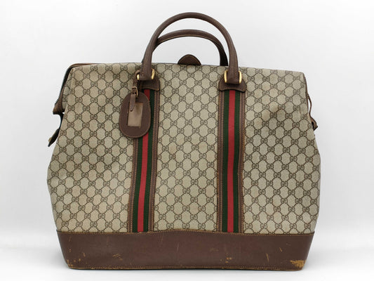 GUCCI Boston Bag GG Pattern Boston Bag