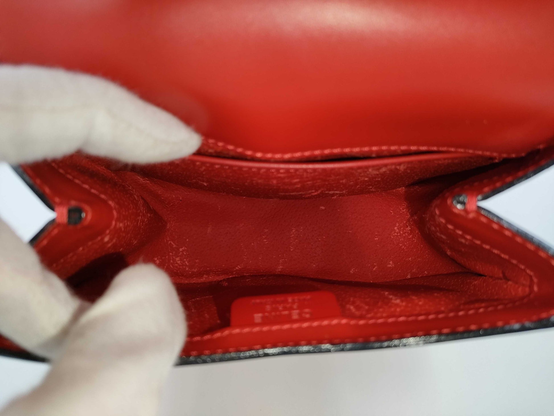 CELINE Old Celine Shoulder Bag Red Shoulder Bag