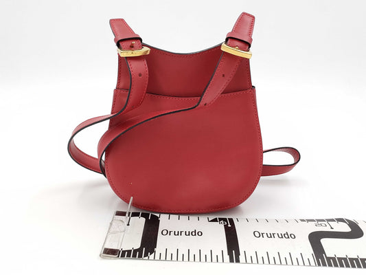 CELINE Old Celine Shoulder Bag Red Shoulder Bag