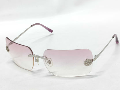  CHANEL Camellia Rimless Sunglasses 4085 Sunglasses and Glasses