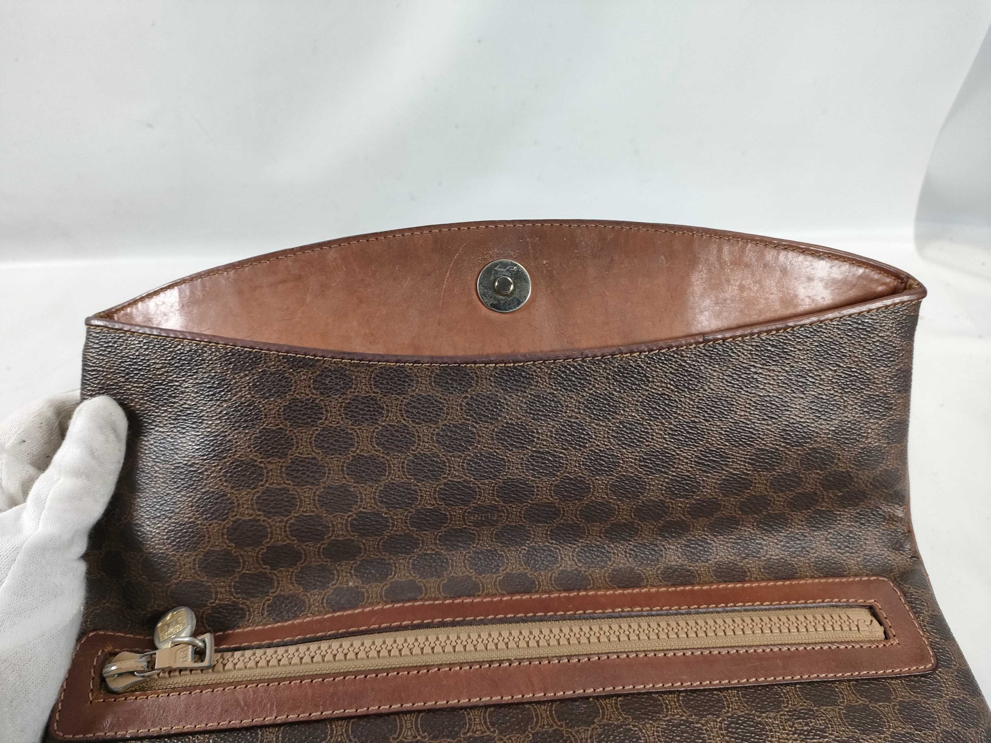 CELINE Macadam Clutch Bag
