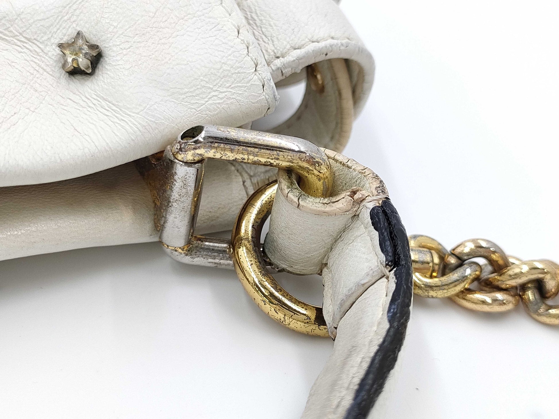 FENDI Peekaboo Studded Beaded Handbag