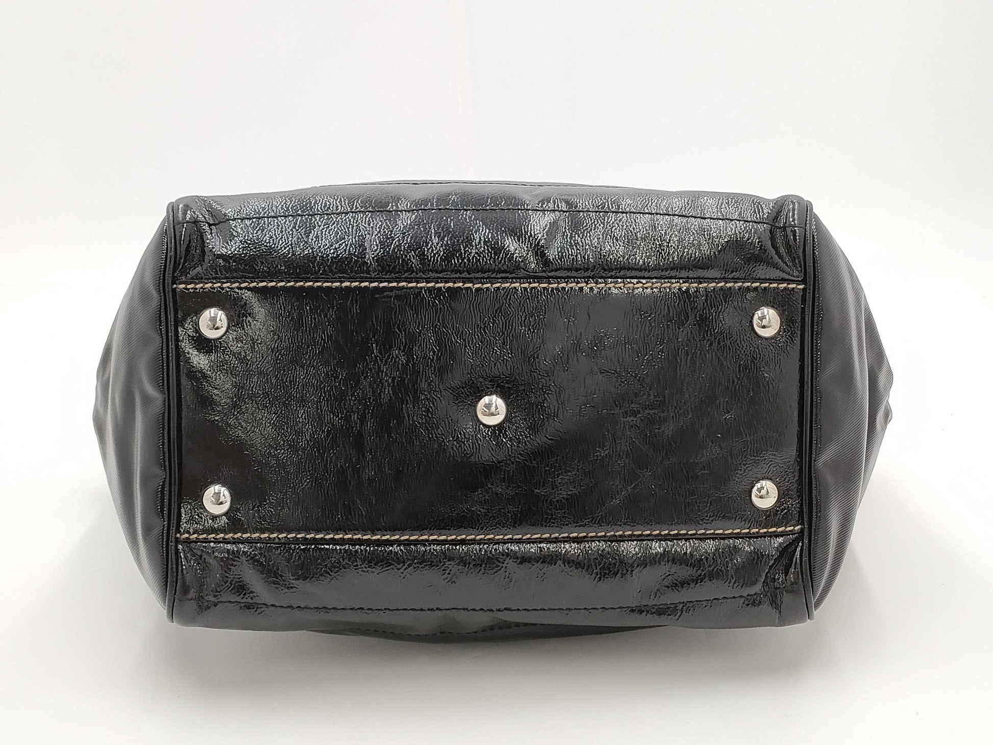 GUCCI GUCCI Dialux Snowgram Boston Bag Black Handbag