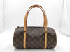 LOUIS VUITTON LV Papillon Handbag Bag PVC Coated Canvas Leather Monogram Brown Handbag