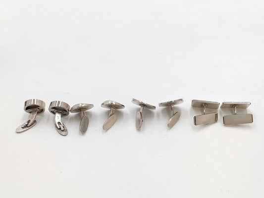 Georg Jensen GEORG JENSEN Cufflink Set Tie Clip and Cufflinks