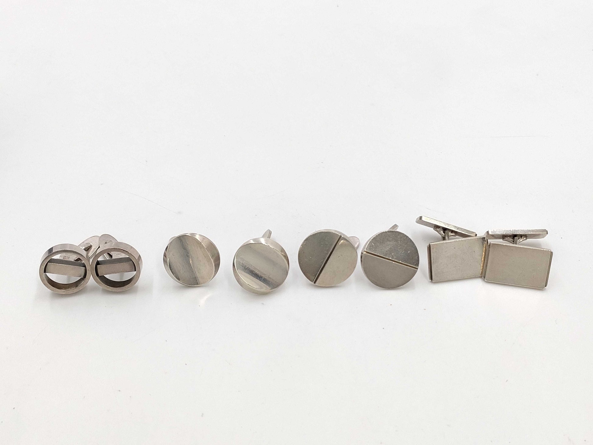 Georg Jensen GEORG JENSEN Cufflink Set Tie Clip and Cufflinks