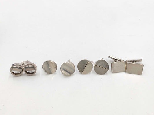 Georg Jensen GEORG JENSEN Cufflink Set Tie Clip and Cufflinks