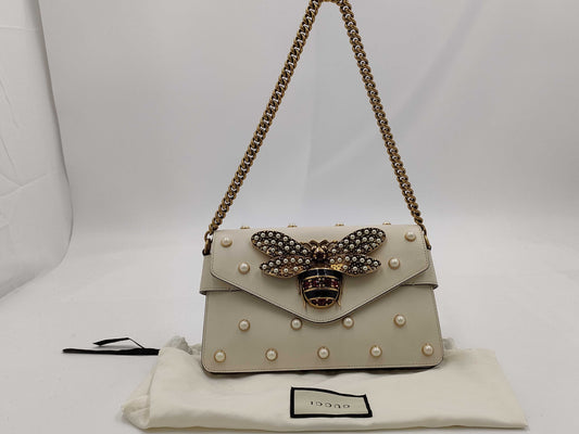 GUCCI GUCCI Broadway Chain Shoulder Bag 2-Way Handbag Bag Leather Women's Shoulder Bag