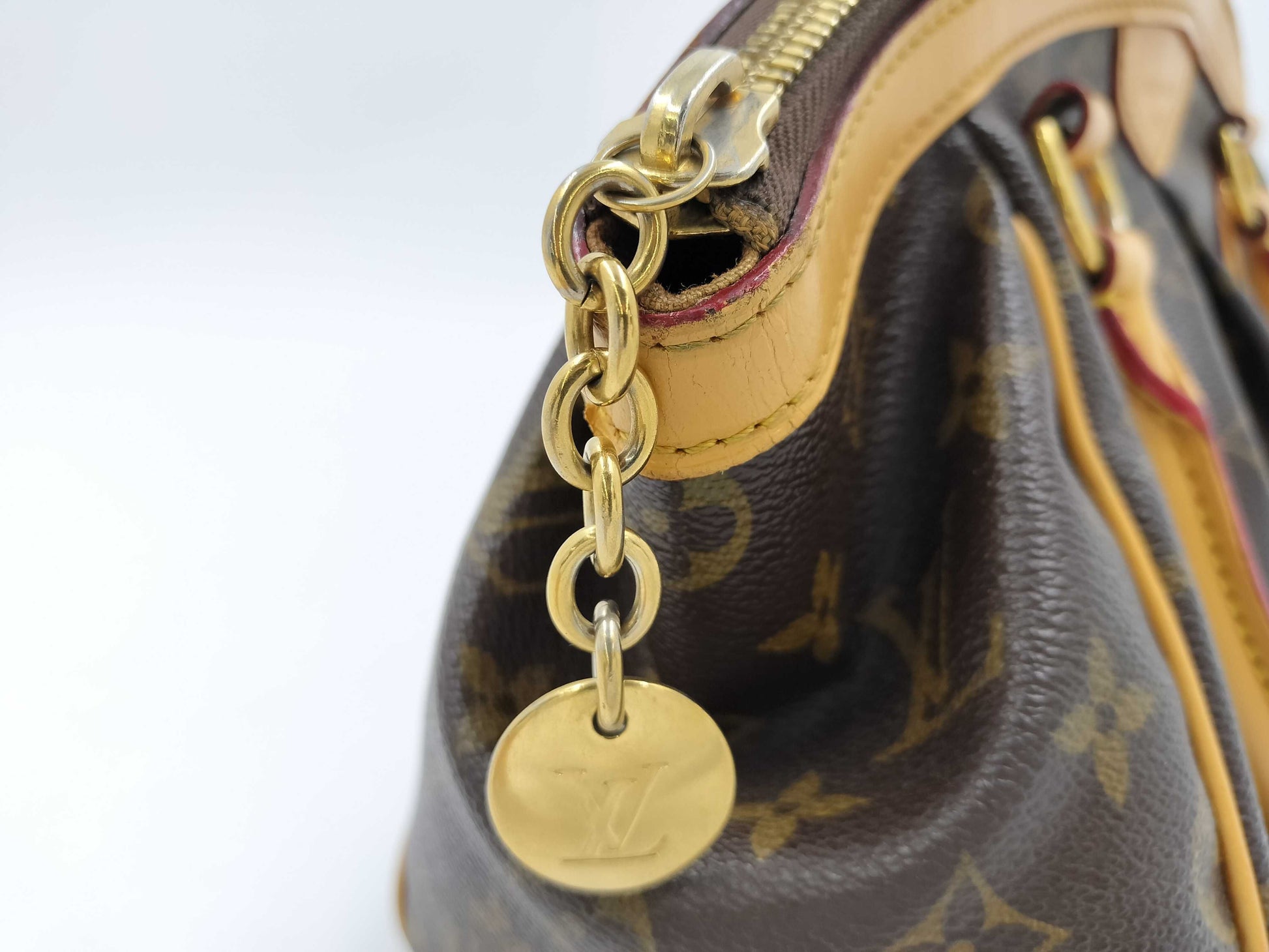 LOUIS VUITTON LV Tivoli PM Monogram Handbag Brown