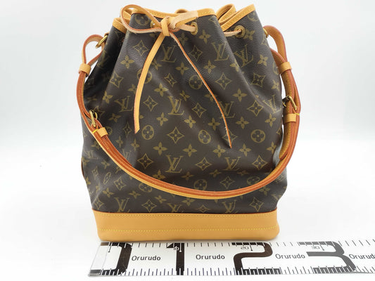 LOUIS VUITTON LV Monogram Noe Shoulder Bag Brown PVC Leather Women's Tote Bag