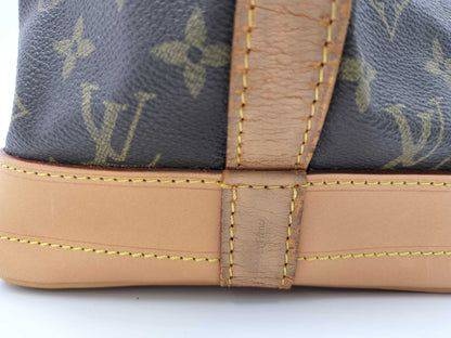LOUIS VUITTON LV Monogram Noe Shoulder Bag Brown PVC Leather Women's Tote Bag