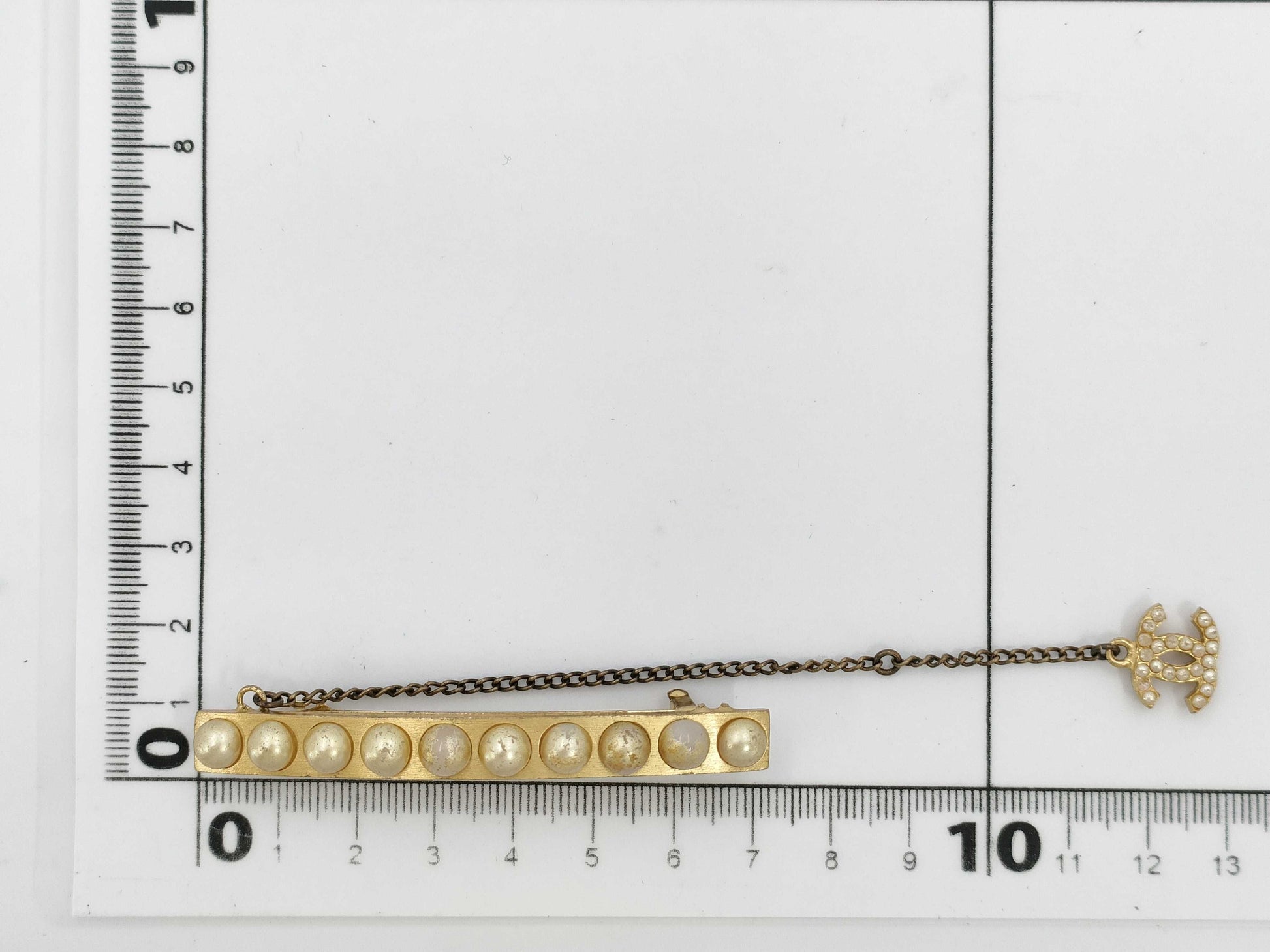 CHANEL CHANEL Barrette Pearl Coco Mark 01A Hair Accessory