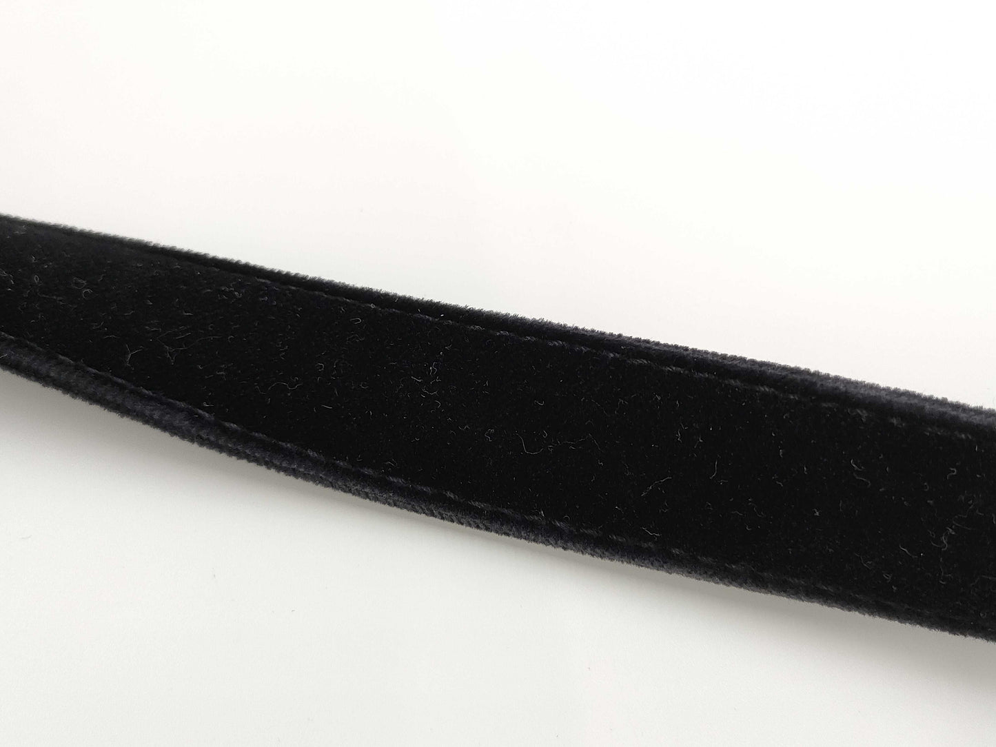 CHANEL Matelasse Velour Black Shoulder Bag with Black Hardware