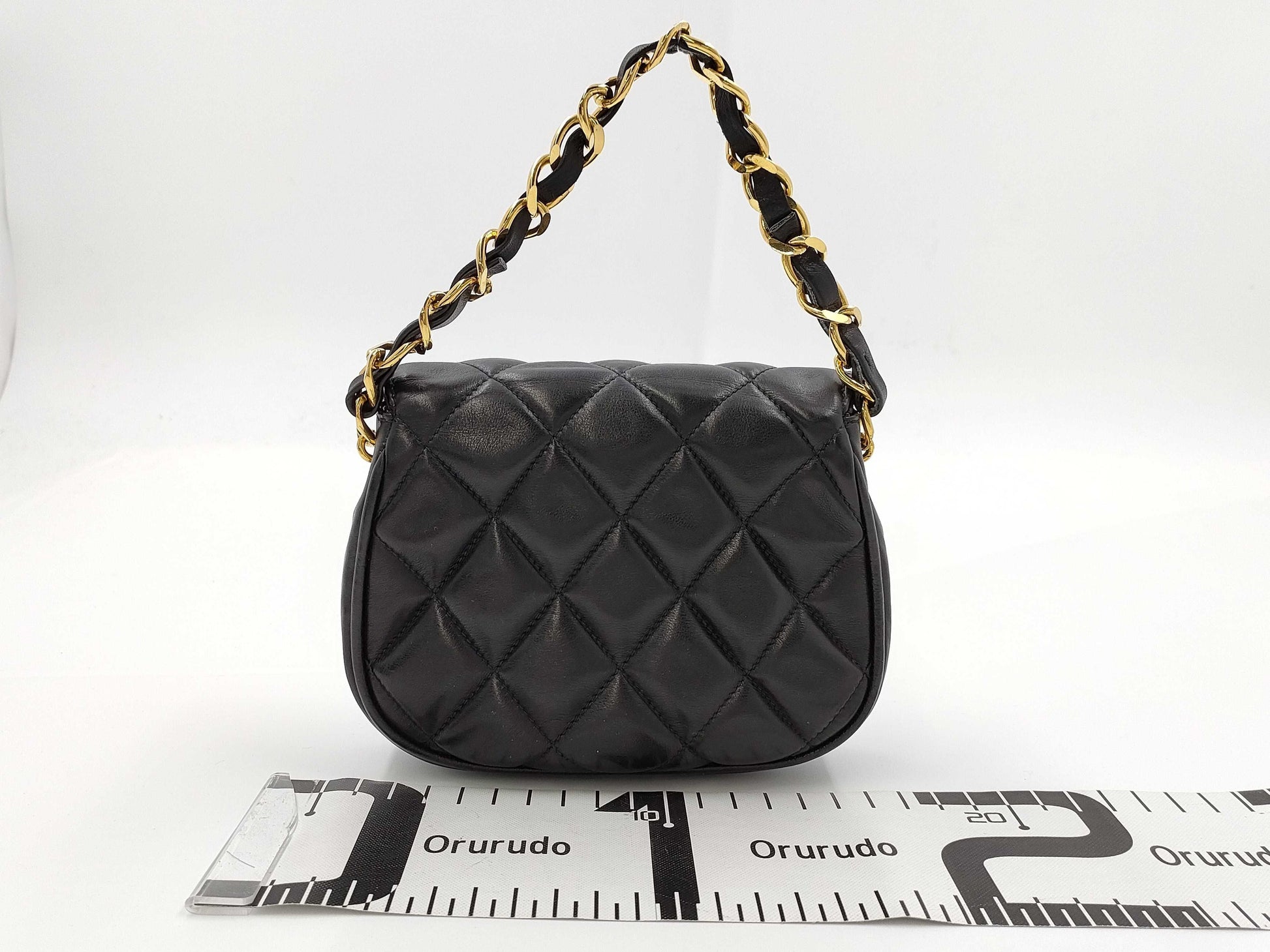 CHANEL Matelasse Handbag with Coco Mark Leather Handbag
