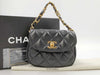 CHANEL Matelasse Handbag with Coco Mark Leather Handbag