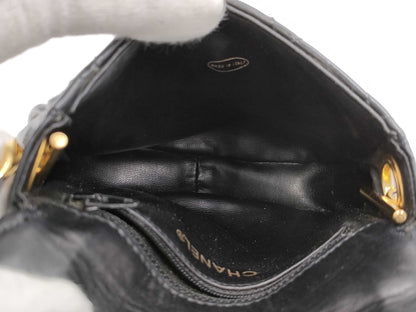 CHANEL Matelasse Handbag with Coco Mark Leather Handbag