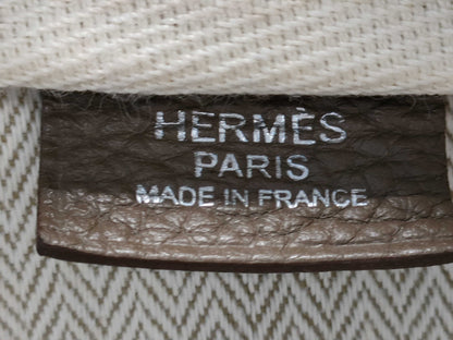 HERMES HERMES Victoria 35 Taurillon Etoupe Tote Bag