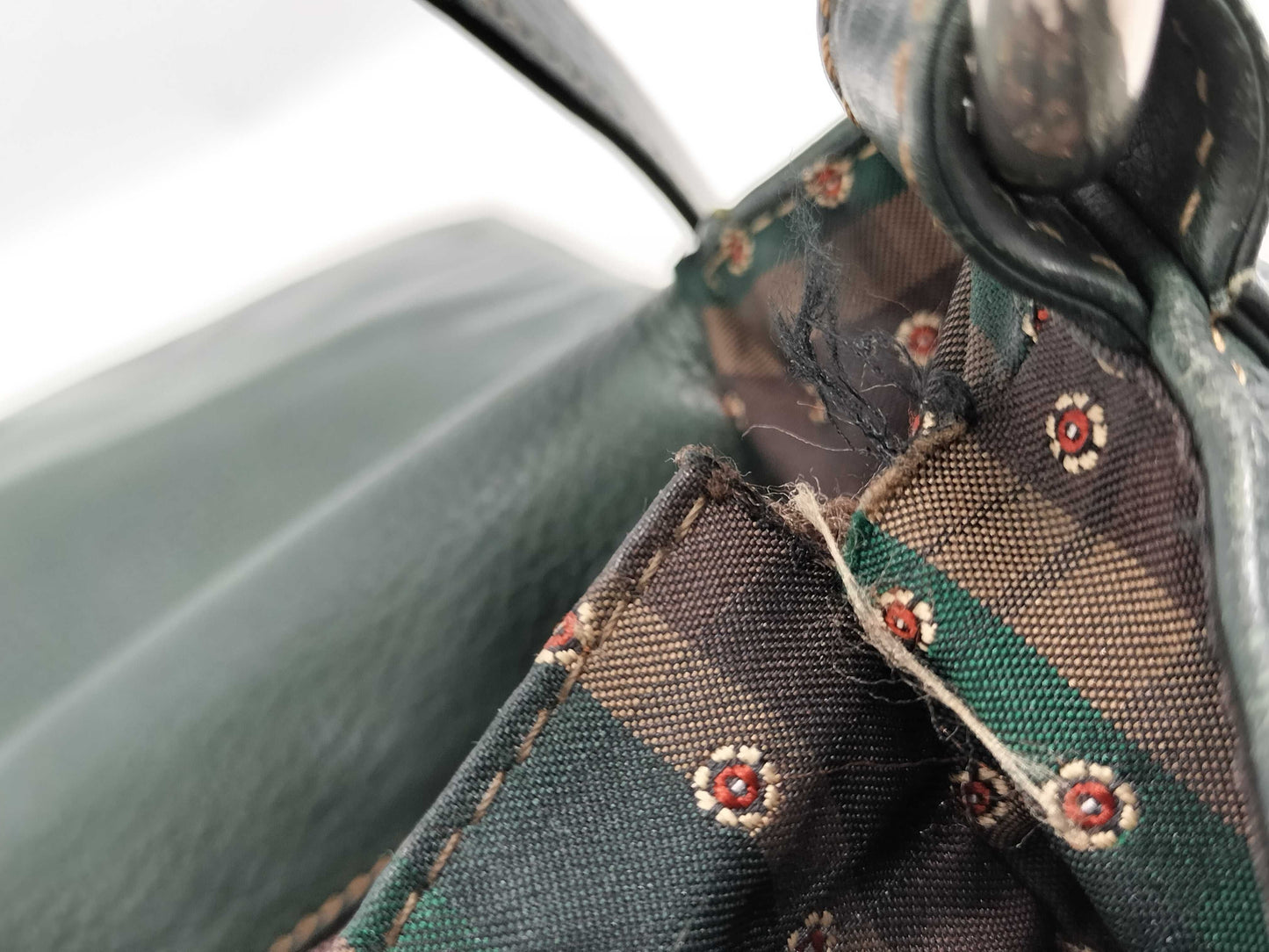 LOEWE Green Anagram Shoulder Bag