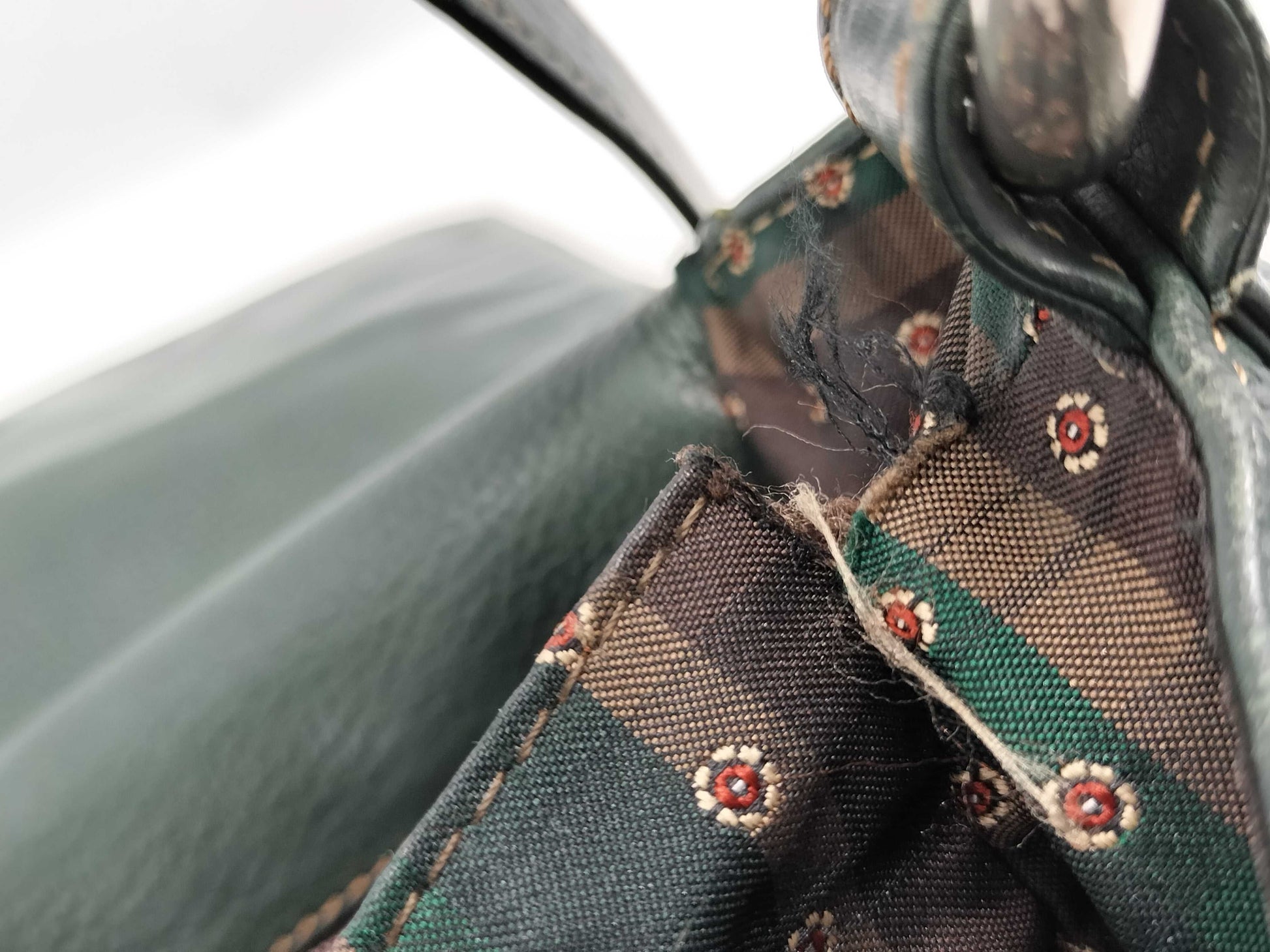 LOEWE Green Anagram Shoulder Bag