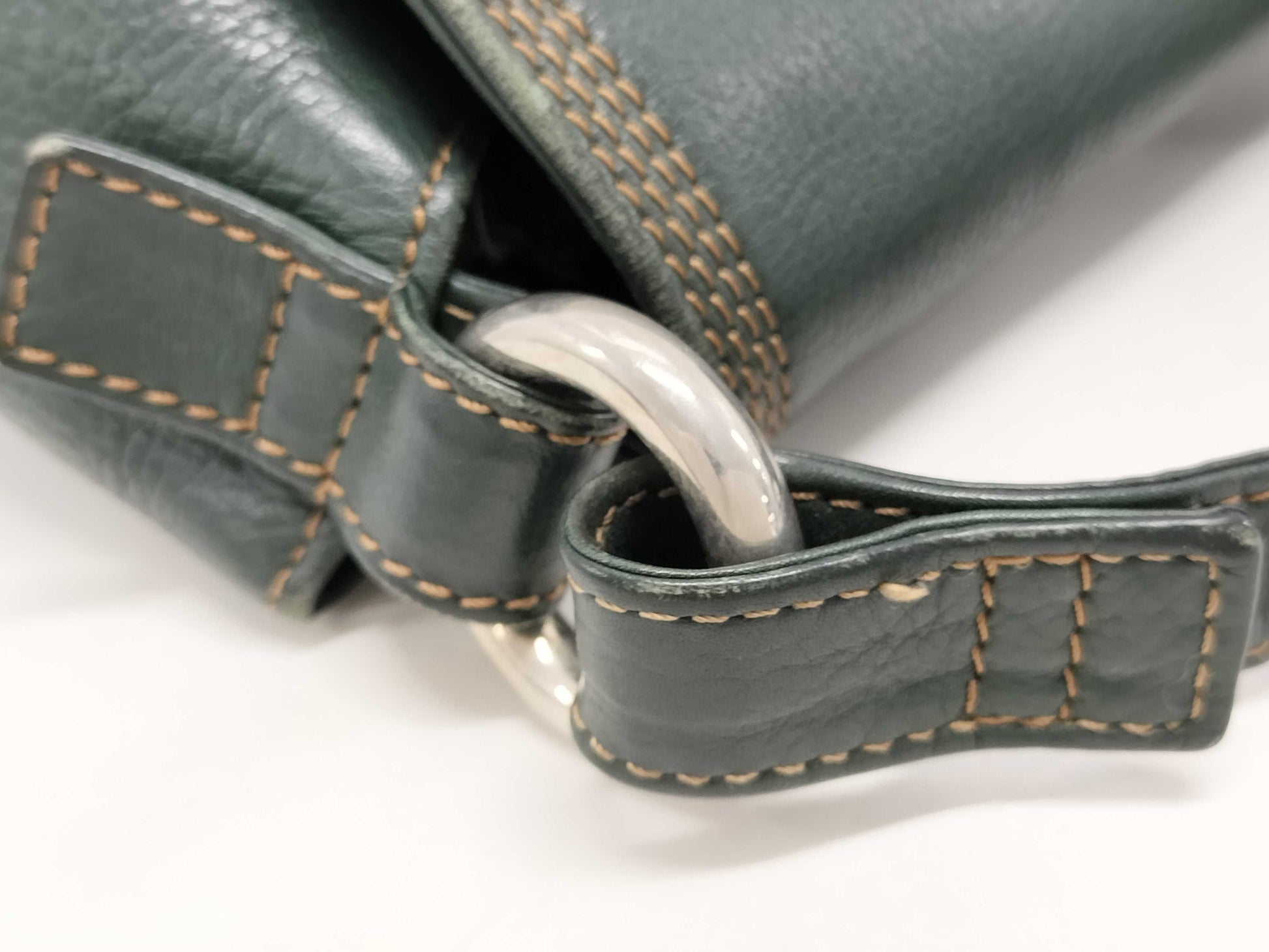 LOEWE Green Anagram Shoulder Bag