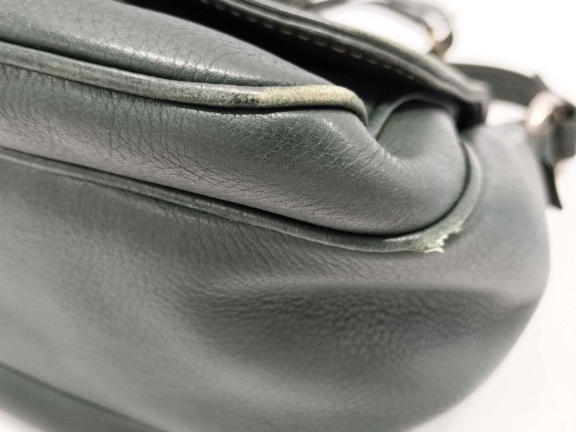LOEWE Green Anagram Shoulder Bag