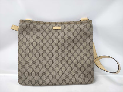 GUCCI GG Supreme Beige Shoulder Bag